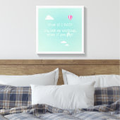 「私もしは何秋だ？でも、あなたもしは何を飛ぶ」 キャンバスプリント (インサイチュ (寝室))
