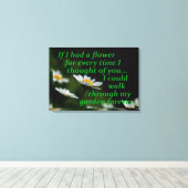 私もしは君の度に花を考え持った キャンバスプリント (インサイチュ (ウッドフロア))