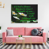 私もしは君の度に花を考え持った キャンバスプリント (インサイチュ (リビング))