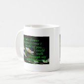 私もしは君の度に花を考え持った コーヒーマグカップ (正面左)