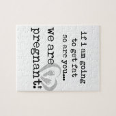 私もしは太るから妊娠してるのよ ジグソーパズル (横)