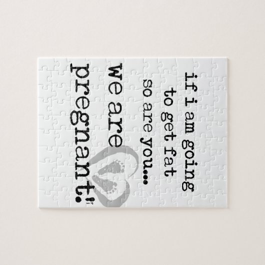 私もしは太るから妊娠してるのよ ジグソーパズル (横)