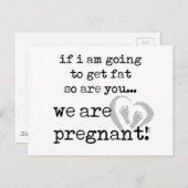 私もしは太るから妊娠してるのよ 案内ポストカード (正面/裏面)