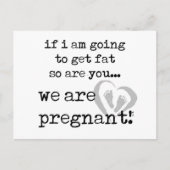 私もしは太るから妊娠してるのよ 案内ポストカード (正面)