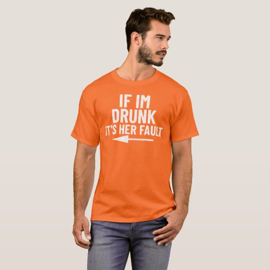 私もしは彼女飲のせいだ Tシャツ (正面フル)