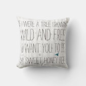 私もしは木の樺の木の枕だった クッション (正面)