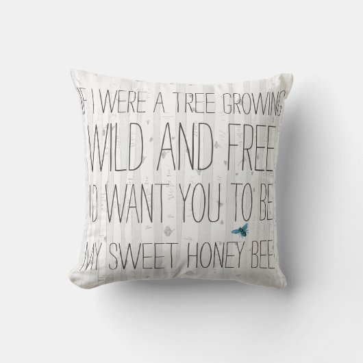 私もしは木の樺の木の枕だった クッション (正面)