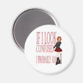 私もしは混乱しているように見える マグネット (正面/裏面)