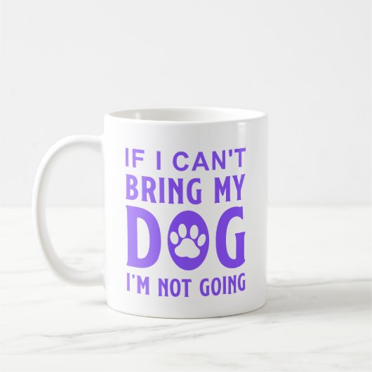 私もしは犬を連れて行けない コーヒーマグカップ (左)