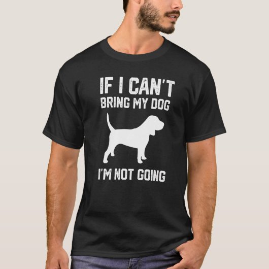 私もしは犬を連れて行けない Tシャツ (正面)