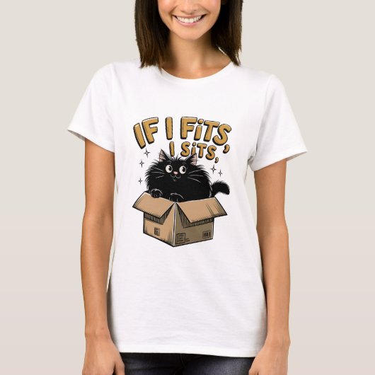 私もしは猫が好きだ | 嫌おもしろい感 Tシャツ (正面)
