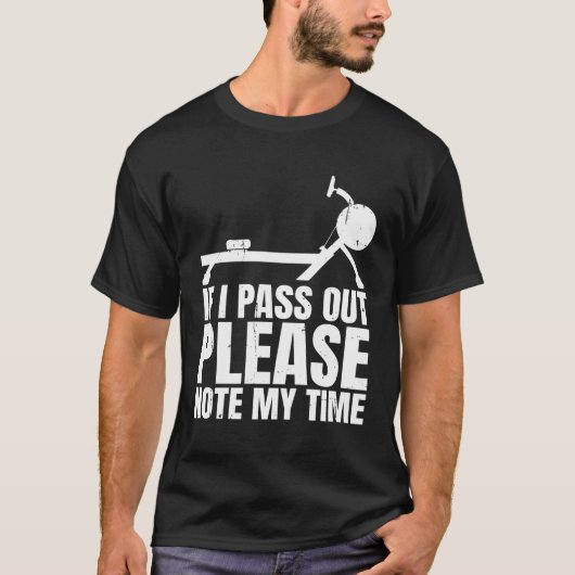 私もしは私の時間行漕ぎ町に注意を払って渡す Tシャツ (正面)