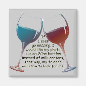 私もしは行く恋しく思の…ワおもしろいインことわざ磁石 マグネット (正面)