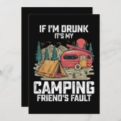 私もしは飲キャンプ友達のせいだ 招待状 (正面/裏面)