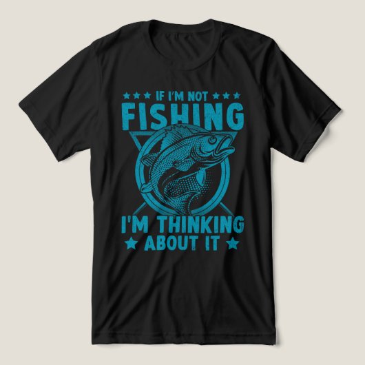 私もしは魚釣りで考えある トライブレンドTシャツ (デザイン正面)