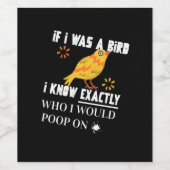 私もしは鳥だった ワインラベル (シングルラベル)