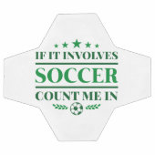 私もしをサッカーに巻き込む サッカーボール (フラット)