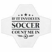 私もしをサッカーに巻き込む サッカーボール (フラット)