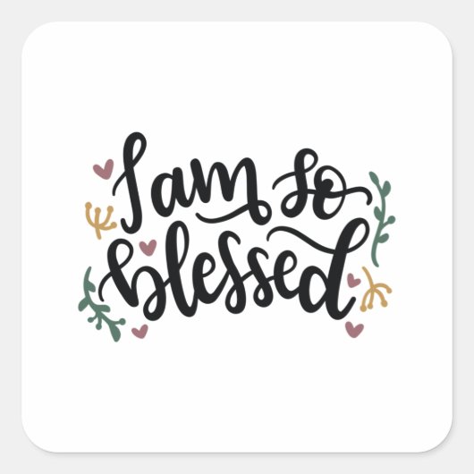 私もそう賛美だ スクエアシール (正面)