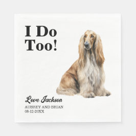 私もだ！アフガンハウンド結婚披露宴 スタンダードランチョンナプキン