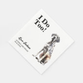 私もだ!グレートダーネドッグペット スタンダードランチョンナプキン (角)