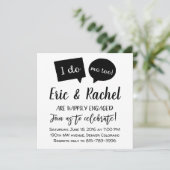 私もだ！婚約パーティ招待 招待状 (スタンド正面)