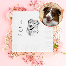 私もやっパーソナライズされたているオーストラリア犬 縁ありカクテルナプキン