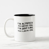 私もアーティストで実在 ツートーンマグカップ (左)