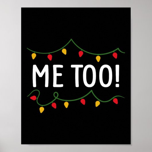 私もクリスマスの服装に合わせない ポスター (正面)