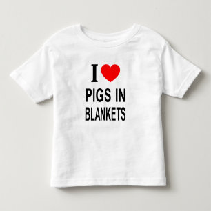 私もブタインブランケットが大好き トドラーTシャツ