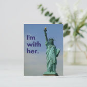 私も彼女と一緒だ。 自由の女神 ポストカード (スタンド正面)
