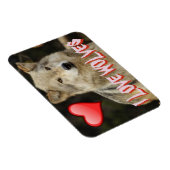 私も狼が大好き – 狼は美しく自由だ マグネット (右側)