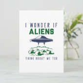 私も疑問に思もし考えのエイリアン サンキューカード (スタンド正面)