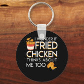 私も疑問に思自分の考えことで揚げた キーホルダー (正面)