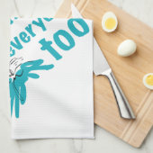 私も皆が嫌いだ キッチンタオル (四つ折り)