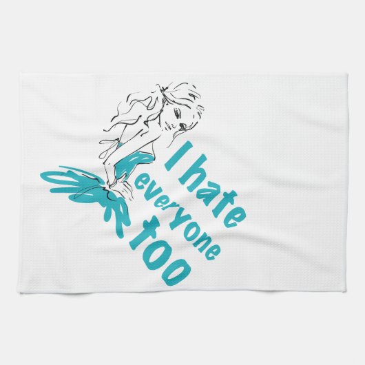 私も皆が嫌いだ キッチンタオル (横)