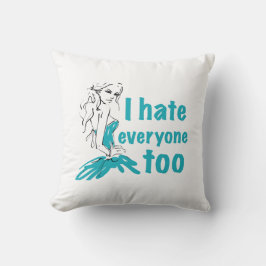 私も皆が嫌いだ クッション