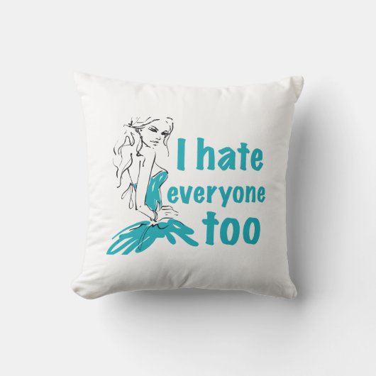 私も皆が嫌いだ クッション (正面)