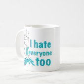 私も皆が嫌いだ コーヒーマグカップ (正面左)