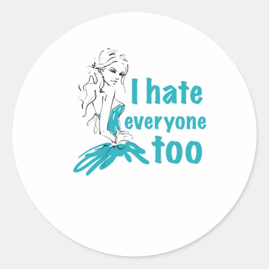 私も皆が嫌いだ ラウンドシール (正面)