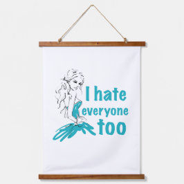 私も皆が嫌いだ 吊り下げ型タペストリー