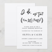 私も私も レセプションのみの招待状 招待状 (正面/裏面)