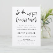 私も私も 披露宴のみの招待状 招待状 (スタンド正面)