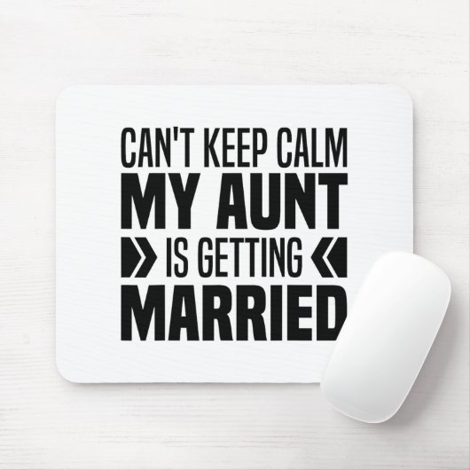 私も落ち着いてられない！伯母が結婚するの面白すぎる マウスパッド (マウス)