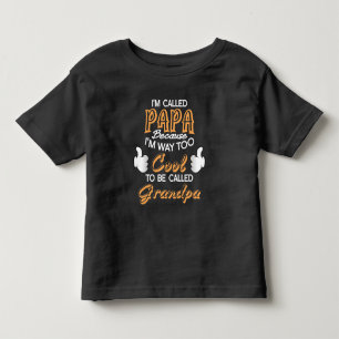 私も行き先だからパパと呼ばれるカッコいい トドラーTシャツ