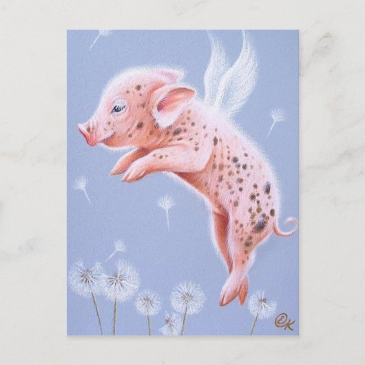 私も飛べる！ ポストカード (正面)