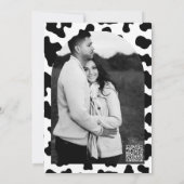 "私も飲む"カントリーウェスタンエンゲージメントパーティー 招待状 (裏面)