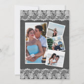 私も！エンゲージメント フォト エレガント ラック チョークボード BBQ 招待状 (裏面)