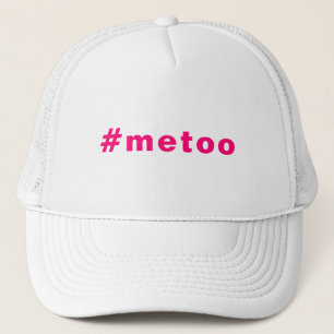 私も、#metoo、プライドホットピンク明るい赤紫色文字 キャップ