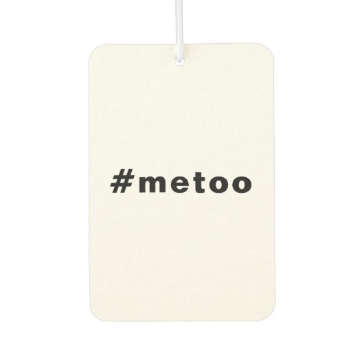私も、#metoo、プライド白黒車 カーエアーフレッシュナー (正面)